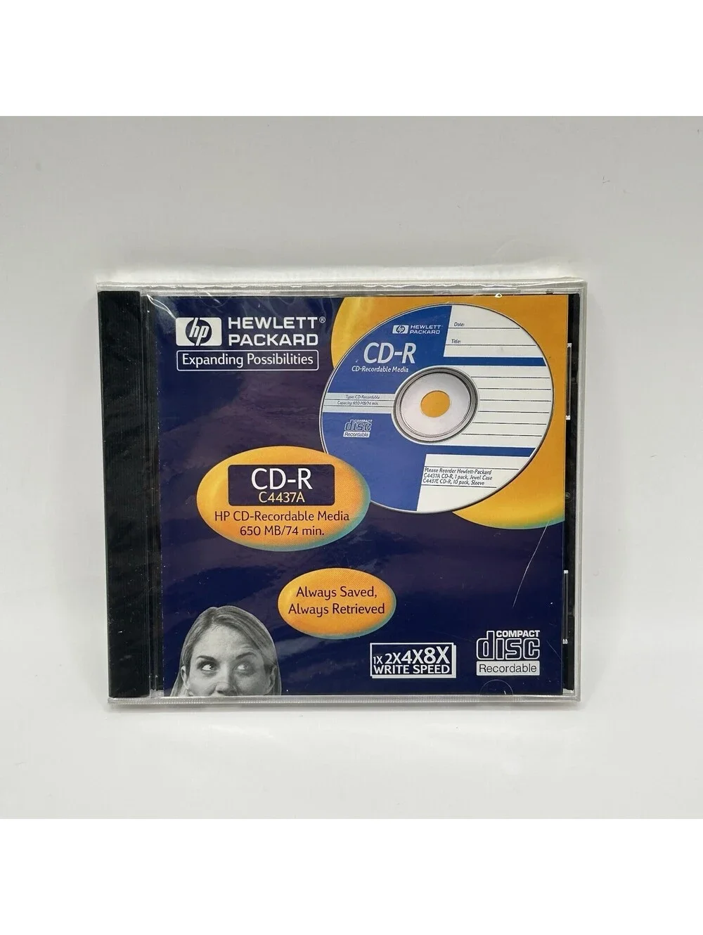 Hewlett Packard CD-R Recordable Rewriteable 650 MB 74min Data New FREE SHIPPING